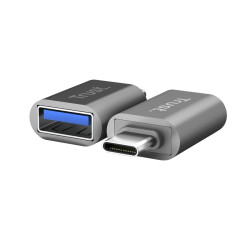 Adapter USB-C do USB-A 3.2 Calyx, dwu-pak szary