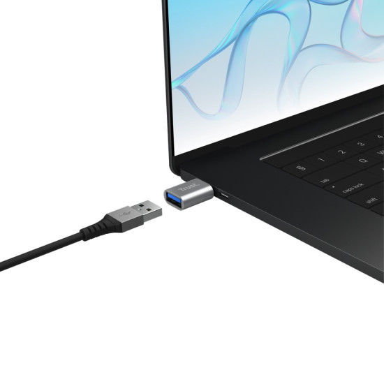 Adapter USB-C do USB-A 3.2 Calyx, dwu-pak szary