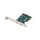 Karta sieciowa PCI EXPRESS X1 -> 2X USB-C 3.2 GEN 2X1 led low profile