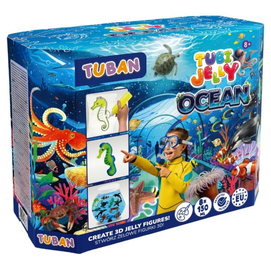 Zestaw Tubi Jelly Ocean duże akwarium 8 kolorów 
