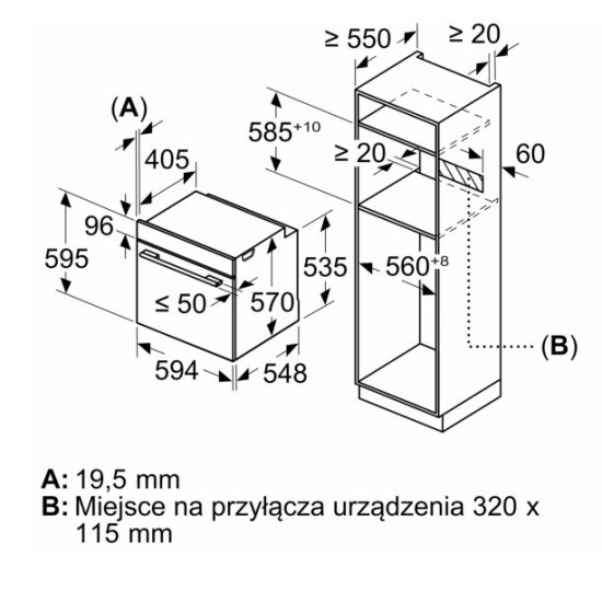 Piekarnik HBA372EB4 czarny AirFry