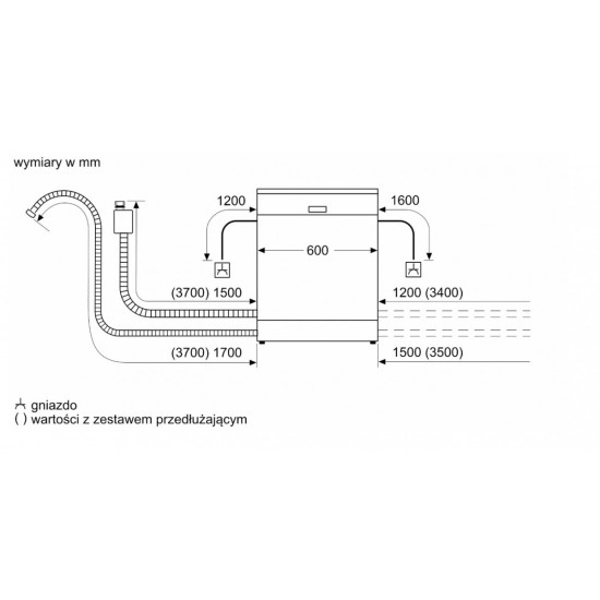 Zmywarka Serie 4 3 kosz SMV4HVX11E