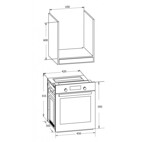 Piekarnik MPM-45-BO-22 45cm
