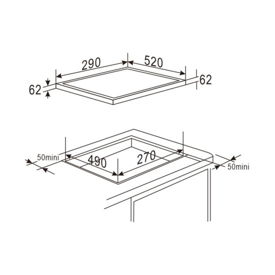 Płyta indukcyjna MPM-30-IM-12/N 30cm