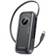 Powerbank PA-9 22,5W 10000mAh z kablem USB-C wbudowanym czarny 