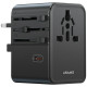 Ładowarka Travel Adapter 70W US/AU/EU/UK 3xUSB-C 4w1 czarny 