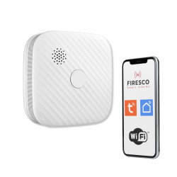 Czujka dymu Tuya/Wifi ZR153SW-CB, czujka dymu z funkcja komunikacji, domowa, autonomiczna, Wi-Fi