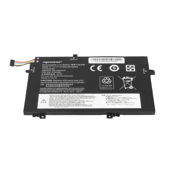 Bateria 01AV463 SB10K97610 do Lenovo L480 L490 L580 L590 L14 L15 - 4100 mAh (46 Wh)