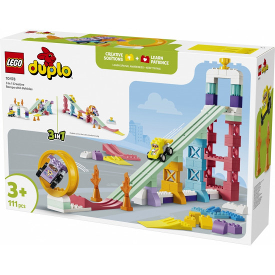 Klocki DUPLO 10478 Kreatywne rampy 3 w 1 z pojazdami