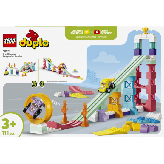 Klocki DUPLO 10478 Kreatywne rampy 3 w 1 z pojazdami
