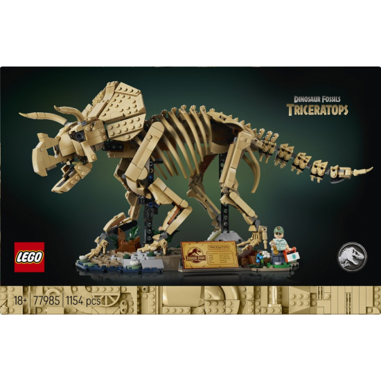 Klocki Jurassic World 77985 Szkielety dinozaurów: Triceratops 