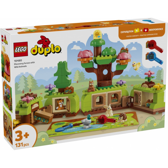 Klocki DUPLO 10480 Las odkrywców z dzikimi zwierzętami