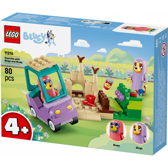 Klocki Bluey 11216 Babunie z Bingo i Blue
