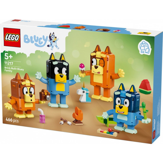 Klocki Bluey 11217 Rodzina Blue z klocków