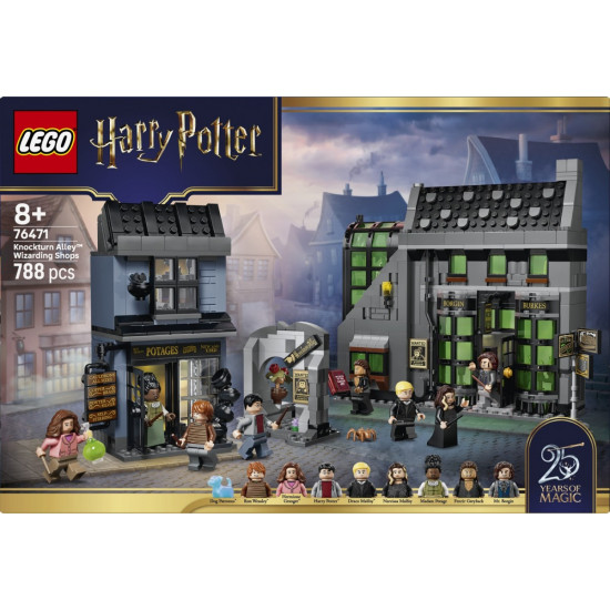 Klocki Harry Potter 76471 Magiczne sklepy na ulicy Śmiertelnego Nokturnu 