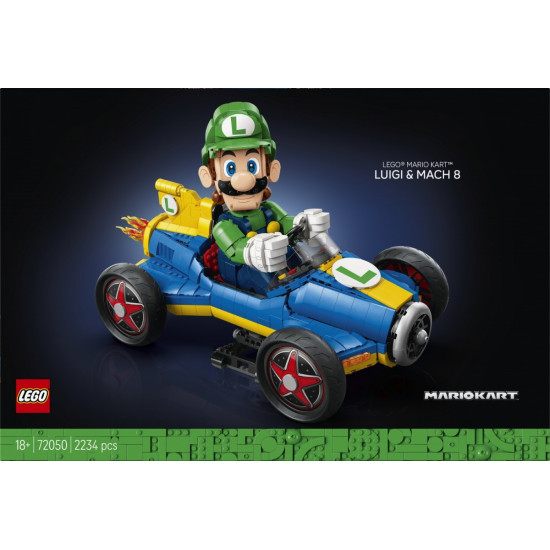 Klocki Super Mario 72050 Mario Kart - Luigi i Mach 8 
