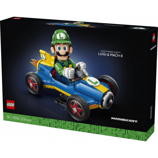 Klocki Super Mario 72050 Mario Kart - Luigi i Mach 8 