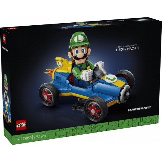 Klocki Super Mario 72050 Mario Kart - Luigi i Mach 8 
