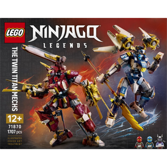 Klocki Ninjago 71870 Bliźniacze tytanowe mechy 