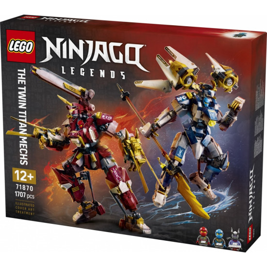 Klocki Ninjago 71870 Bliźniacze tytanowe mechy 