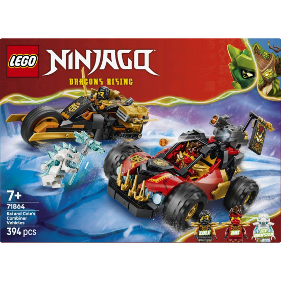 Klocki Ninjago 71864 Wielofunkcyjne pojazdy Kaia i Colea 