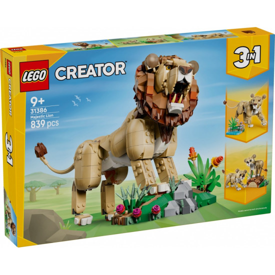 Klocki Creator 31386 Dzikie zwierzęta: Dumny lew