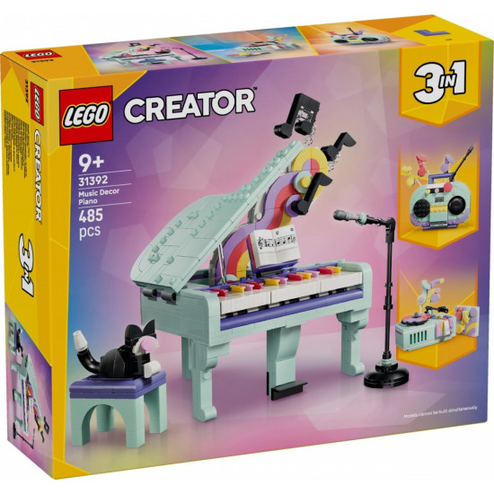 Klocki Creator 31392 Dekoracyjny fortepian z kotem