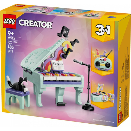 Klocki Creator 31392 Dekoracyjny fortepian z kotem