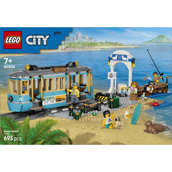 Klocki City 60506 Tramwaj przy plaży 