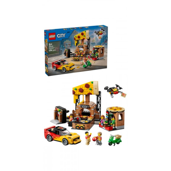 Klocki City 60496 Dostawa pizzy z pojazdami 