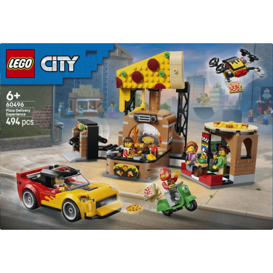 Klocki City 60496 Dostawa pizzy z pojazdami 