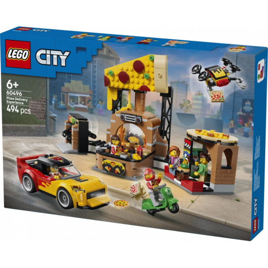 Klocki City 60496 Dostawa pizzy z pojazdami 