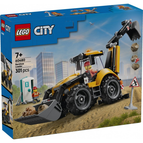Klocki City 60480 Żółta koparko-ładowarka 