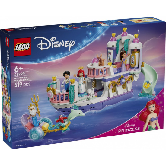 Klocki Disney 43299 Królewska łódź weselna Arielki 