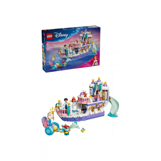 Klocki Disney 43299 Królewska łódź weselna Arielki 