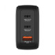 Ładowarka Mini GaN 65W TFT 2xUSB-C 1xUSB-A EU/UK/USA 30238