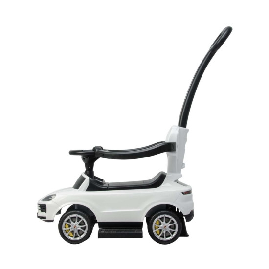 Jeździk z rączka Porsche Cayenne White biały