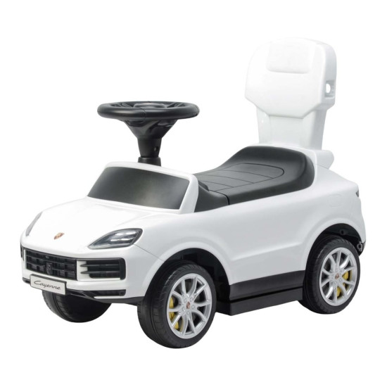 Jeździk z rączka Porsche Cayenne White biały
