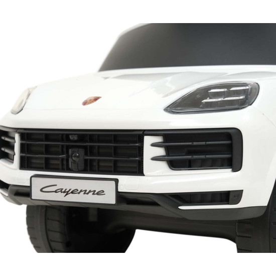 Jeździk z rączka Porsche Cayenne White biały
