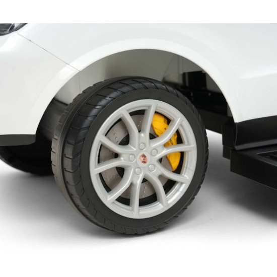 Jeździk z rączka Porsche Cayenne White biały