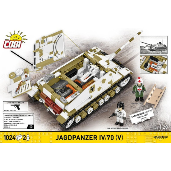 Klocki Jagdpanzer IV/70 (V) (Sd.Kfz.162/1) 1024 elementy