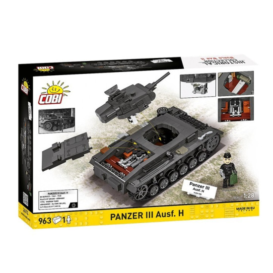 Klocki Panzer III Ausf.H 963 elementy