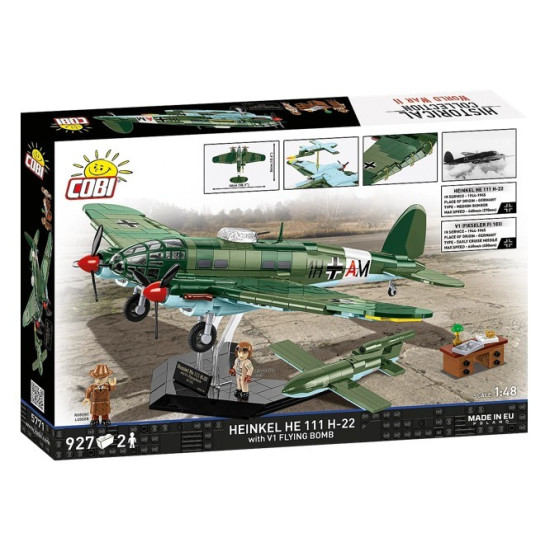 Klocki Heinkel HE 111 H-22 with V1 Flying Bomb 927 elementów