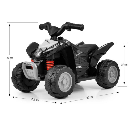 Pojazd quad na akumulator Honda ATV czarny