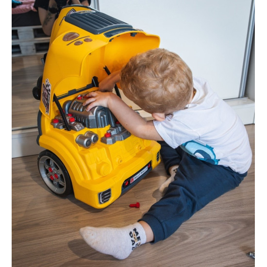 Zestaw mechanik warsztat silnik rozkręcalny N-Gine żółty