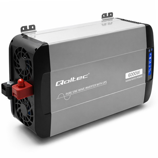 Przetwornica napięcia Pure Sine Wave | 12V na 230V | 3000/6000W |UPS BYPASS 