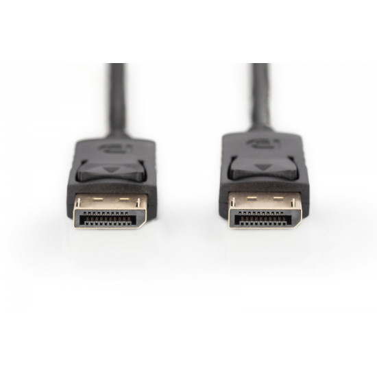 Kabel połączeniowy DisplayPort z zatrzaskami 1080p 60Hz FHD Typ DP/DP M/M czarny 3m