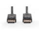 Kabel połączeniowy DisplayPort z zatrzaskami 1080p 60Hz FHD Typ DP/DP M/M czarny 3m