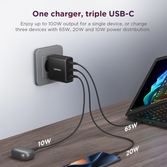 Ładowarka Multi-port USB-C 100W GaN 40AW100BEU