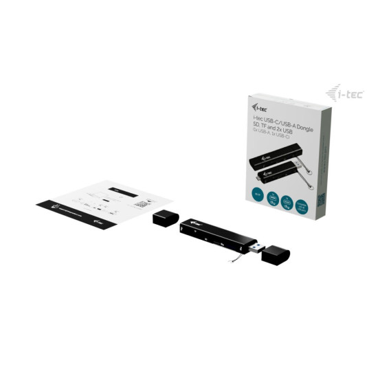 Czytnik kart USB-C/USB-A Dongle SD TF 2xUSB